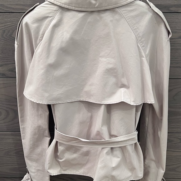 Cropped trench jacket - Picture 2 of 3